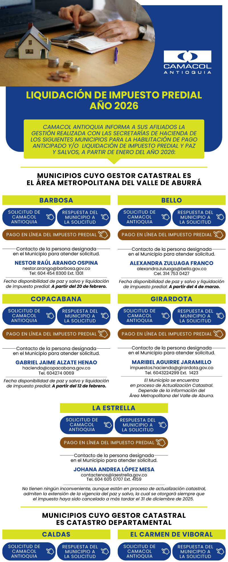 Liquidación de impuesto predial 2026